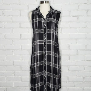 NWOT [Forever 21] Black Plaid Sleeveless Dress
